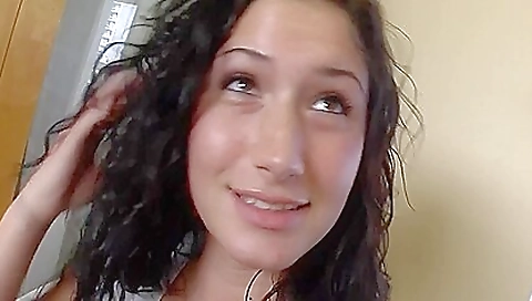 Brunette milf with a small body and a big ass is fucking