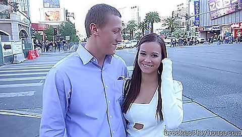 Brunette girl got her pussy filled with cum with big dildo