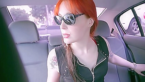 Big tits redhead and brunette in sexy foot fetish pov scene