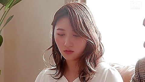 Asian milf bragging about her wife and wearing black lingerie