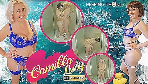 Horny brunette milf is on top of her pussy with a dildo