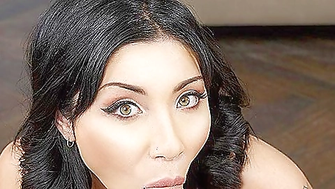 Rina Ellis In Slutty Asian Babe Trades Painting For A Creampie