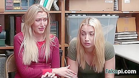 Busty blonde slut in a long black dress gets a deepthroat threesome