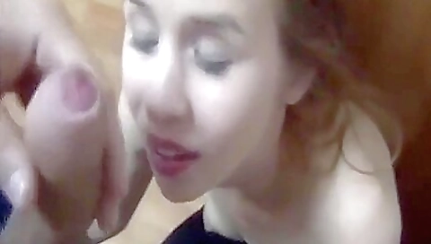 Brunette milf with big tits and a cute face gives a great vid