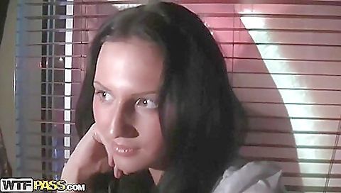 Brunette is going to be fucked by a black dude outdoors