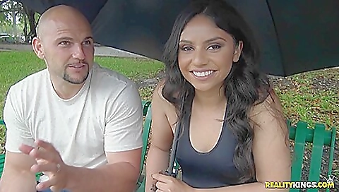 Hairy brunette rides a big cock so well and so fast