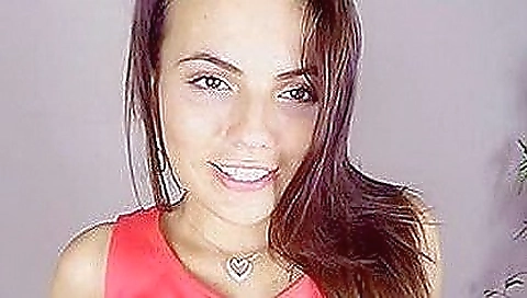 Cute girl in a blouse and sexy bra in a hot casting