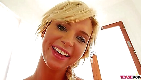 Blonde milf gets a dick in her mouth for a blowjob