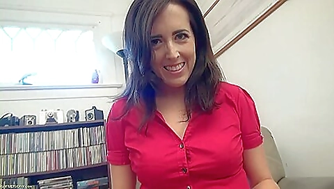 Horny solo female with hairy pussy watching stockings