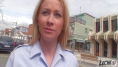 Blonde with a tattoo in her ass takes showers to pay the bill