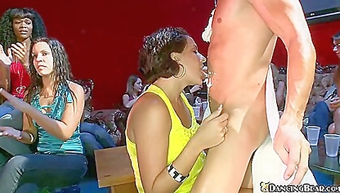 Horny blonde babe giving a great handjob and cum shot