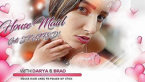 Housemaid with a hot black pussy fucks a white cock