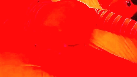 Busty brunette takes off lingerie and gets fucked solo