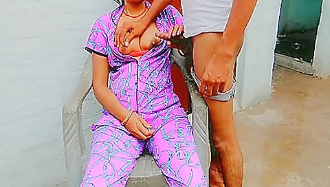 Big tits brunette teen is watching an amateur video