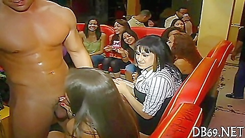 Fantastic deep throat and big boobs group sex video