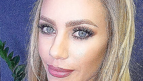 Gorgeous pornstar in lingerie showing off her body